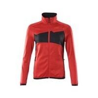 Pulover din fleece cu fermoar ACCELERATE, Femei, Roșu trafic/Negru, Mărime 2XL