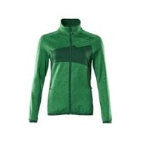 Pulover din fleece cu fermoar ACCELERATE, Femei, Verde iarbă/Verde, Mărime 2XL