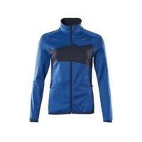 Pulover din fleece cu fermoar ACCELERATE, Femei, Albastru azuriu/Albastru închis, Mărime 2XL