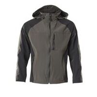 Hard Shell Jacke UNIQUE, Unisex, Dunkelanthrazit/Schwarz, Größe 2XL