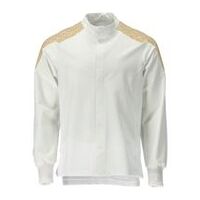 ULTIMATE STRETCH munkakabát, Fehér/CurrySárga, Méret 2XL