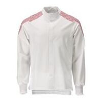 ULTIMATE STRETCH munkakabát, Fehér/forgalmi piros, Méret 2XL