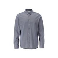 Hemd, moderne Passform, Stretch, Blau-meliert, Größe 37-38