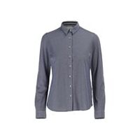 Hemd, Stretch Damenbluse, Blau-meliert, Größe 34