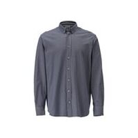 Hemd, Stretch, klassische Passform, Blau-meliert, Größe 39-40