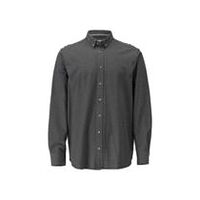 Hemd, Stretch, klassische Passform, Dunkelanthtazit/HellGrau-meliert, Größe 39-40