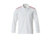 Jacke Arbeitsjacke, Weiss/VerkehrsRot, Größe 5XL