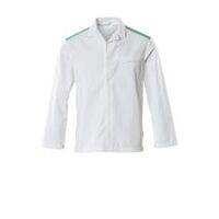 Jacke Arbeitsjacke, Weiss/Grasgrün, Größe 2XL