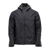 Kapucnis softshell kabát, Fekete, Méret 2XL