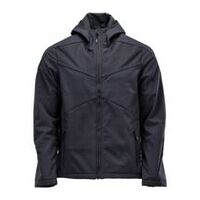 Softshell-jakke med hætte, Sortblå, Størrelse 2XL