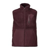 Faserpelz Weste mit Reißverschluss Thermoweste, bordeaux, Größe 2XL