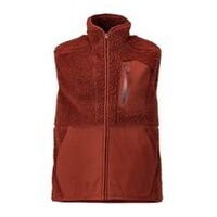 Faserpelz Weste mit Reißverschluss Thermoweste, HerbstRot, Größe 2XL