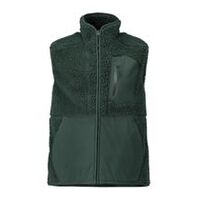 Faserpelz Weste mit Reißverschluss Thermoweste, waldgrün, Größe 2XL