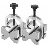 Pair of double Vee blocks with clamp