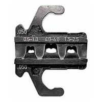 Insert de sertissage MultiCrimp® pour connecteurs plats non isolés 0,5 -6,0 mm², largeur de connecteur 4,8 + 6,3 mm