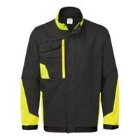 WX1 Let arbejdsjakke i bomuld, sort/grå, størrelse L