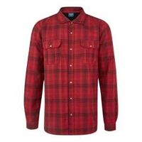 KA3 Kariertes Hemd mit Sherpa-Futter, Schwarz, L