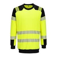 PW3 Modaflame Knit Hi-Vis FR Sweatshirt Gelb/Schwarz L