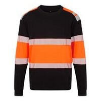 PW3 Modaflame Knit HVO Class 1 FR Sweatshirt Orange/Schwarz XXL