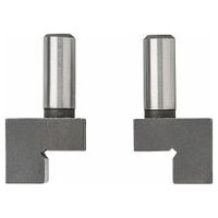 Pair of flat shoulder anvils for external measurements