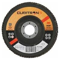 969F abrasive flap disc Cubitron™ II, glass fibre pad flat 60