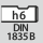 Skaft: DIN 1835 B med h6