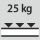 Fachboden Tragfähigkeit / maximale flächenverteilte Fachlast (auf Metall) 25