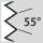 Flankenwinkel: 55 Grad