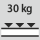 Fachboden Tragfähigkeit / maximale flächenverteilte Fachlast (auf Metall) 30