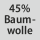 Gewebezusammensetzung 45% Baumwolle