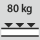 Fachboden Tragfähigkeit / maximale flächenverteilte Fachlast (auf Metall) 80