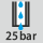 Innenkühlung ja, mit 25 bar