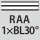 für Rändelprofil RAA 1×BL30°