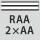 für Rändelprofil RAA 2×AA