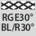für Rändelprofil RGE30° BL/BR30°