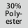 Gewebezusammensetzung 30% Polyester