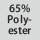 Gewebezusammensetzung 65% Polyester
