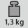 Gewicht 1,3