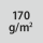 Materialgrammatur / Gewebedichte 170