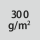 Materialgrammatur / Gewebedichte 300