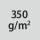 Materialgrammatur / Gewebedichte 350
