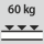Fachboden Tragfähigkeit / maximale flächenverteilte Fachlast (auf Metall) 60
