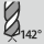 Spitzenwinkel: 142 Grad