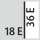 Füllgrad einer Schublade in E 18×36