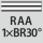 für Rändelprofil RAA 1×BR30°