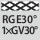 für Rändelprofil RGE30° 1×GV30°