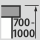 Höhenverstellung Arbeitsplatz 700-1000