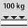 Fachboden Tragfähigkeit / maximale flächenverteilte Fachlast (auf Metall) 100