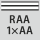 für Rändelprofil RAA 1×AA