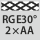 für Rändelprofil RGE30° 2×AA